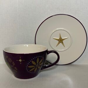 STARBUCKS HOLIDAY COFFEE CUP AND SAUCER***
